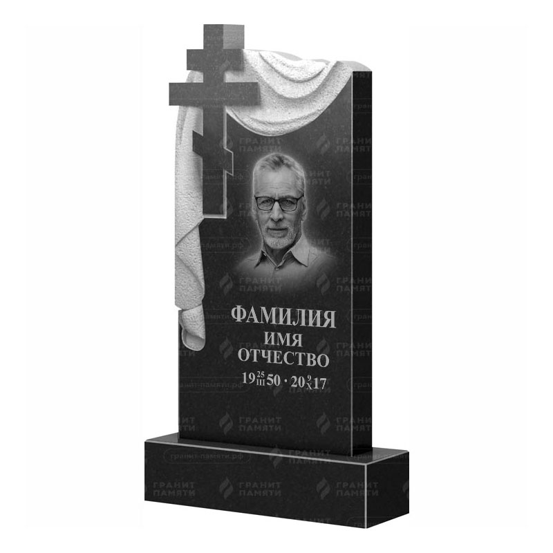 Памятники из гранита с крестом в&nbsp;Сызрани | Гранитный памятник ФГ-085