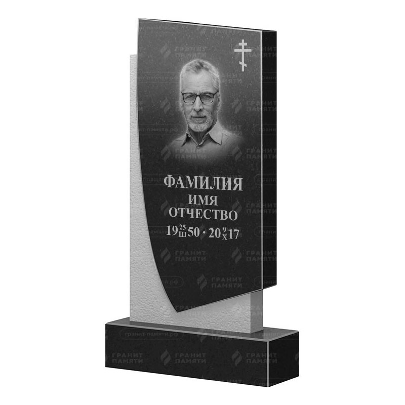 Памятники из гранита вертикальные в&nbsp;Сызрани | Гранитный памятник ФГ-075
