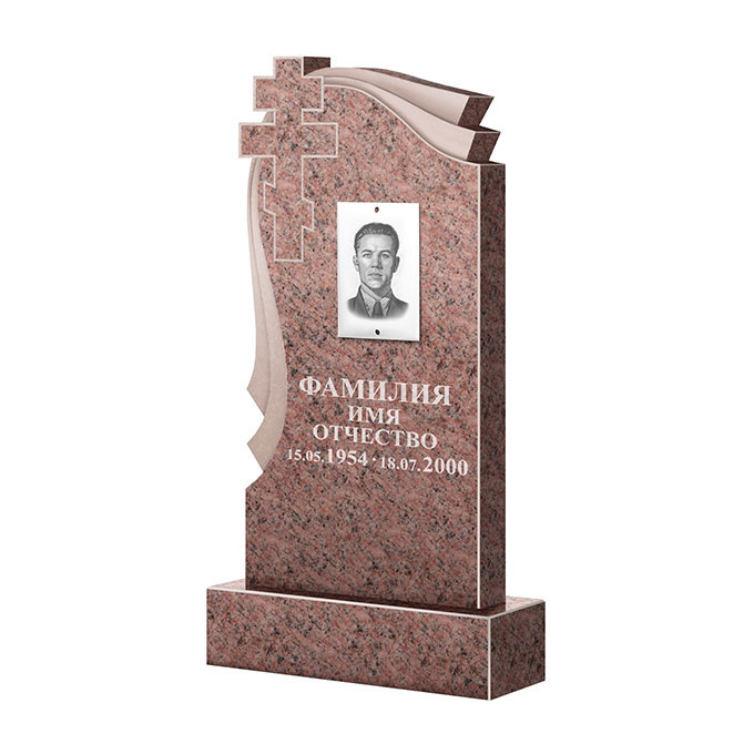 Гранитные памятники в&nbsp;Сызрани | Памятник из гранита Розалия Pink ФГЦ-081