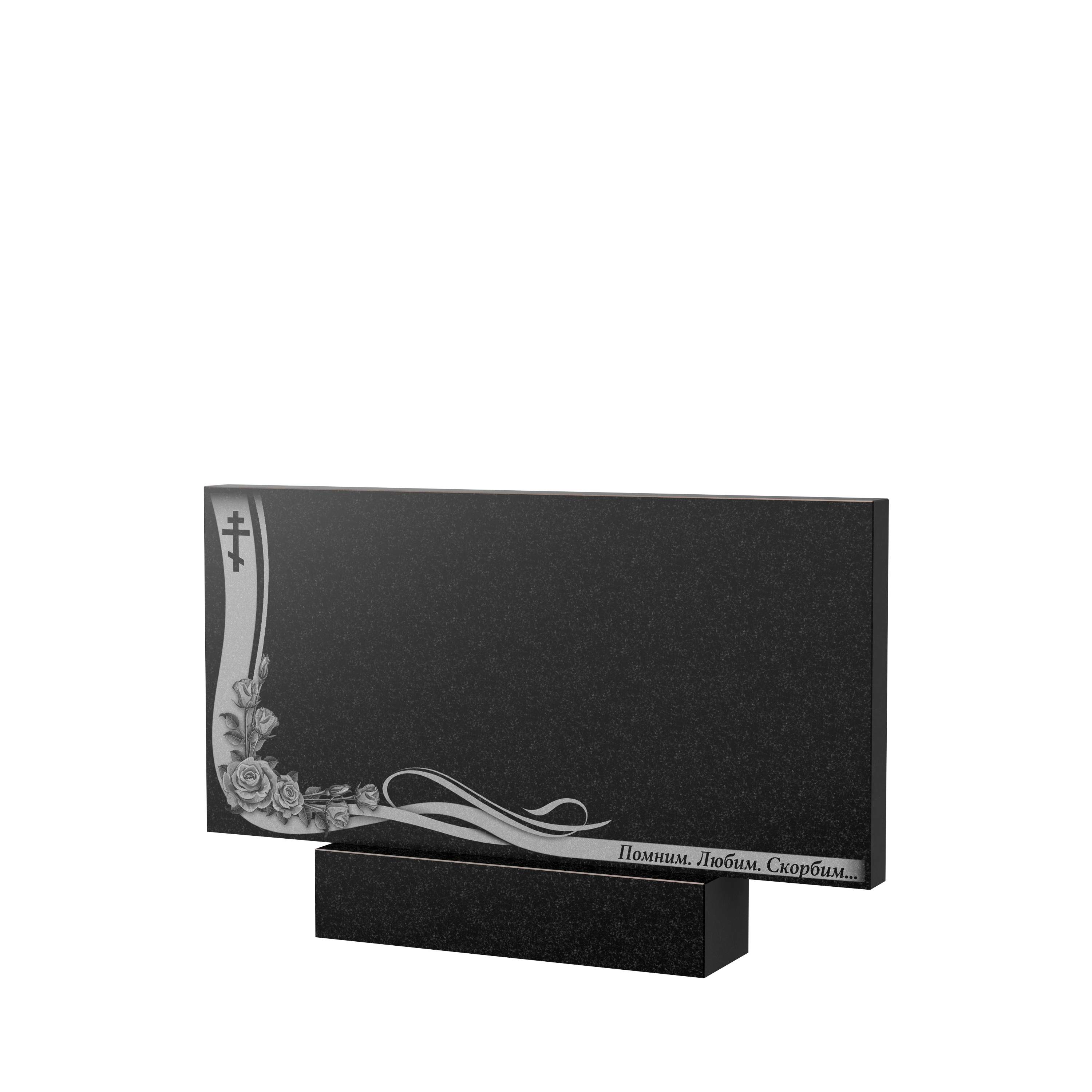 Художественное оформление памятника в&nbsp;Сызрани | Художественное оформление на гранитную стелу, рисунок ГХО-004