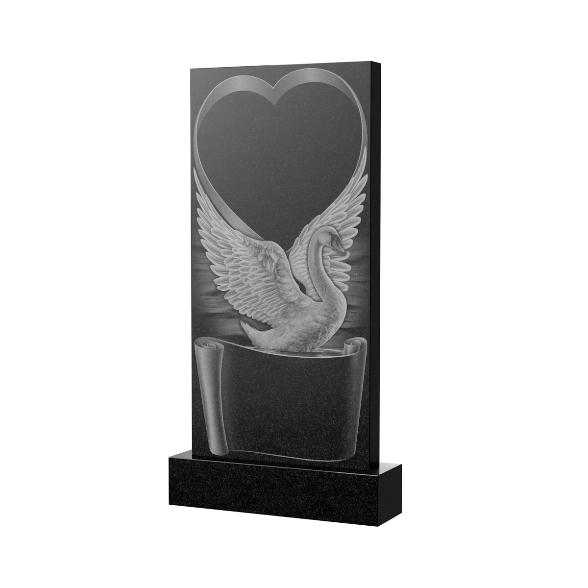 Художественное оформление памятника в&nbsp;Сызрани | Художественное оформление на гранитную стелу, рисунок ВХО-034