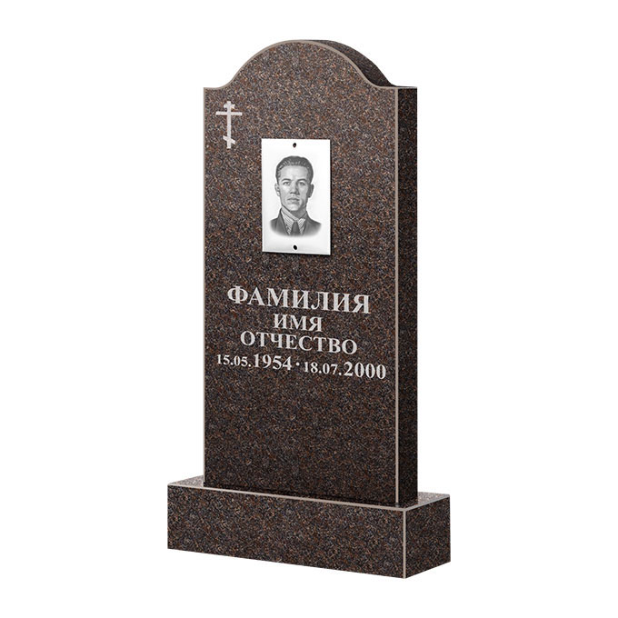 Памятники из цветного гранита в&nbsp;Сызрани | Памятник из гранита Карел Brown ФГЦ-012