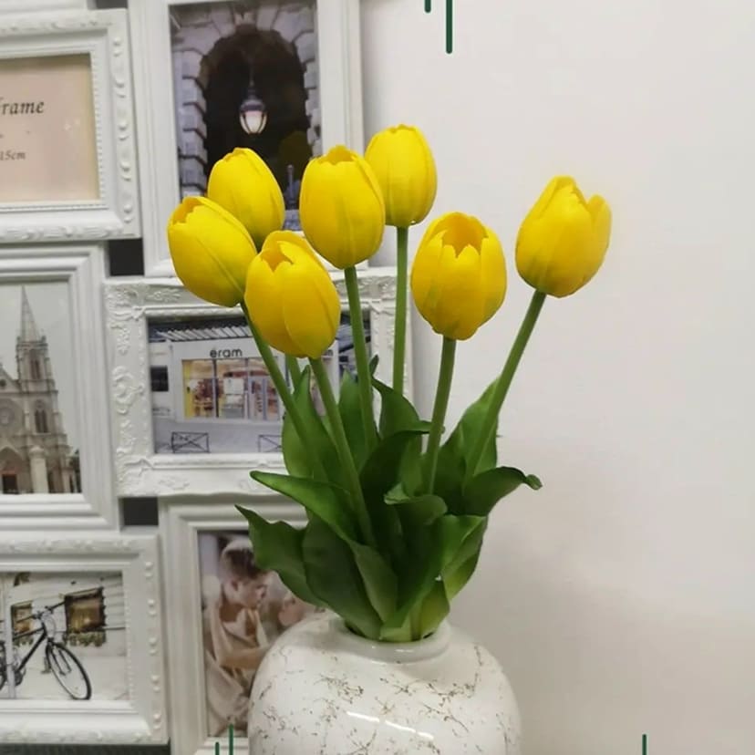 Искусственные цветы в Сызрани | Цветы искусственные «Тюльпаны», желтые, букет