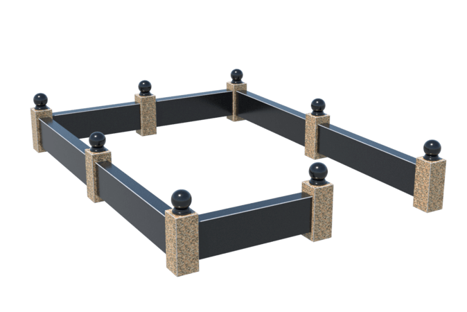 Цоколи на могилу в&nbsp;Сызрани | Цоколь на могилу №0036