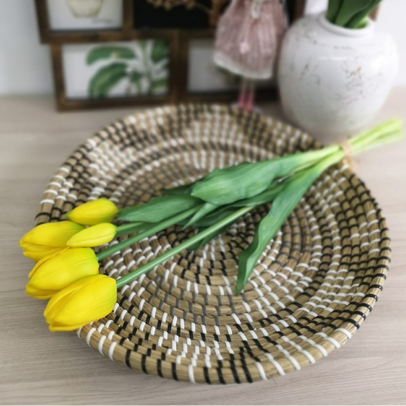 Искусственные цветы в Сызрани | Цветы искусственные «Тюльпаны, бутоны», желтые, букет