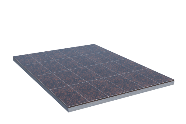 Площадки на могилу в&nbsp;Сызрани | Площадка с облицовкой Дымовским гранитом