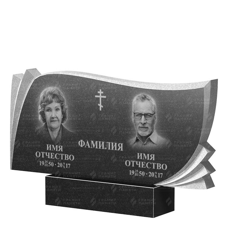 Гранитные памятники в&nbsp;Сызрани | Двойной гранитный памятник ФГ-265