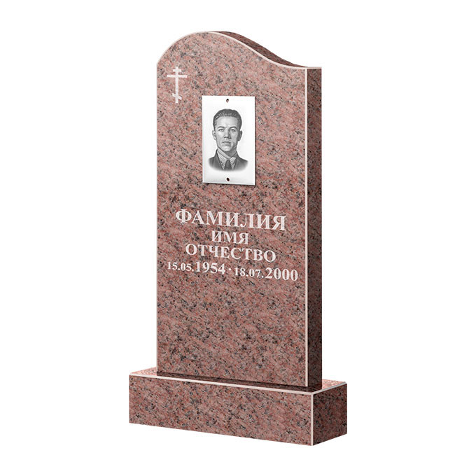 Памятники из цветного гранита в&nbsp;Сызрани | Памятник из гранита Розалия Pink ФГЦ-030