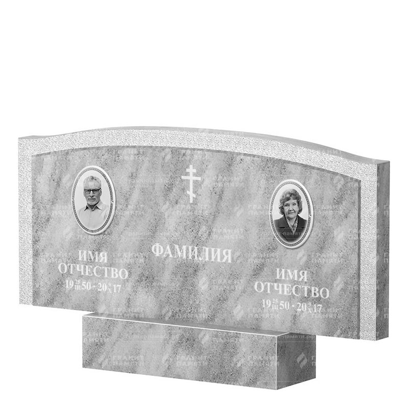 Памятники из мрамора в&nbsp;Сызрани | Двойной мраморный памятник ФМ-131