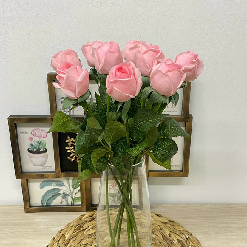 Искусственные цветы в Сызрани | Цветок искусственный «Роза», нежно-розовая, одиночный