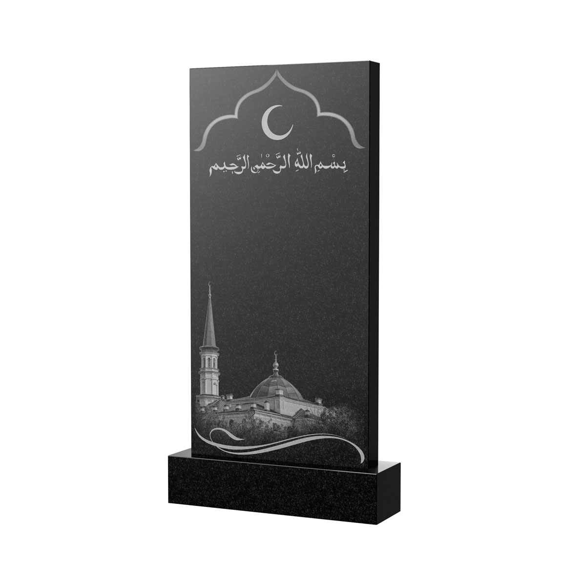 Художественное оформление памятника в&nbsp;Сызрани | Художественное оформление на гранитную стелу, рисунок ВХО-037