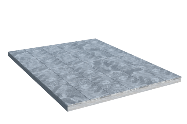 Площадки на могилу в&nbsp;Сызрани | Площадка с мраморной облицовкой