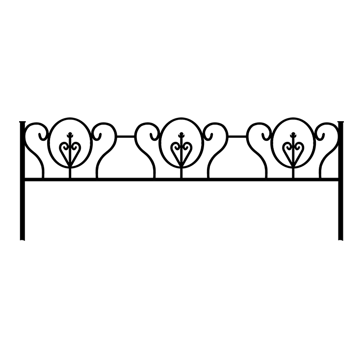 Металлические оградки, столы, скамейки в&nbsp;Сызрани | Оградка №3