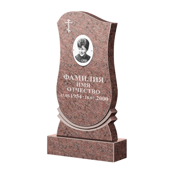 Гранитные памятники в&nbsp;Сызрани | Памятник из гранита Розалия Pink ФГЦ-056