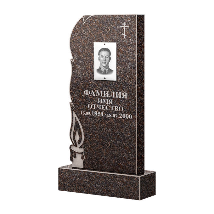 Памятники из цветного гранита в&nbsp;Сызрани | Памятник из гранита Карел Brown ФГЦ-106