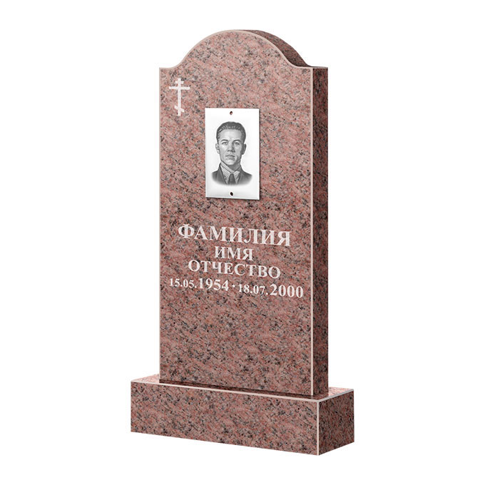 Памятники из цветного гранита в&nbsp;Сызрани | Памятник из гранита Розалия Pink ФГЦ-012
