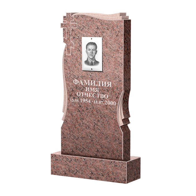 Гранитные памятники в&nbsp;Сызрани | Памятник из гранита Розалия Pink ФГЦ-185