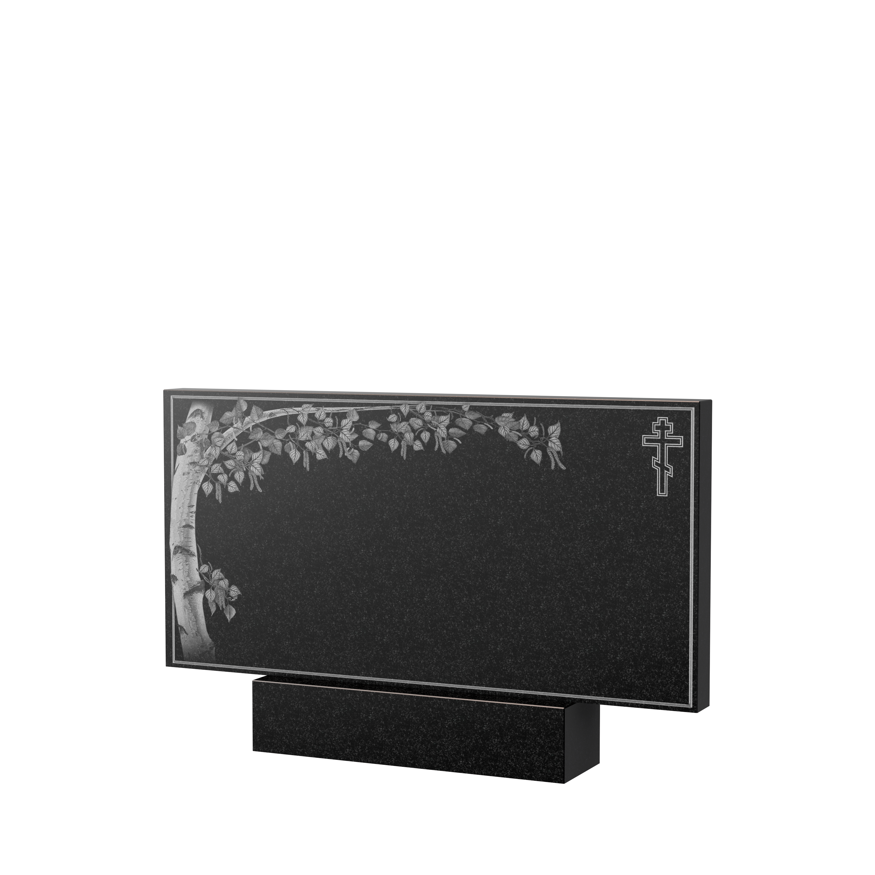 Художественное оформление памятника в&nbsp;Сызрани | Художественное оформление на гранитную стелу, рисунок ГХО-005