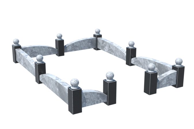 Цоколи на могилу в&nbsp;Сызрани | Цоколь на могилу №0040