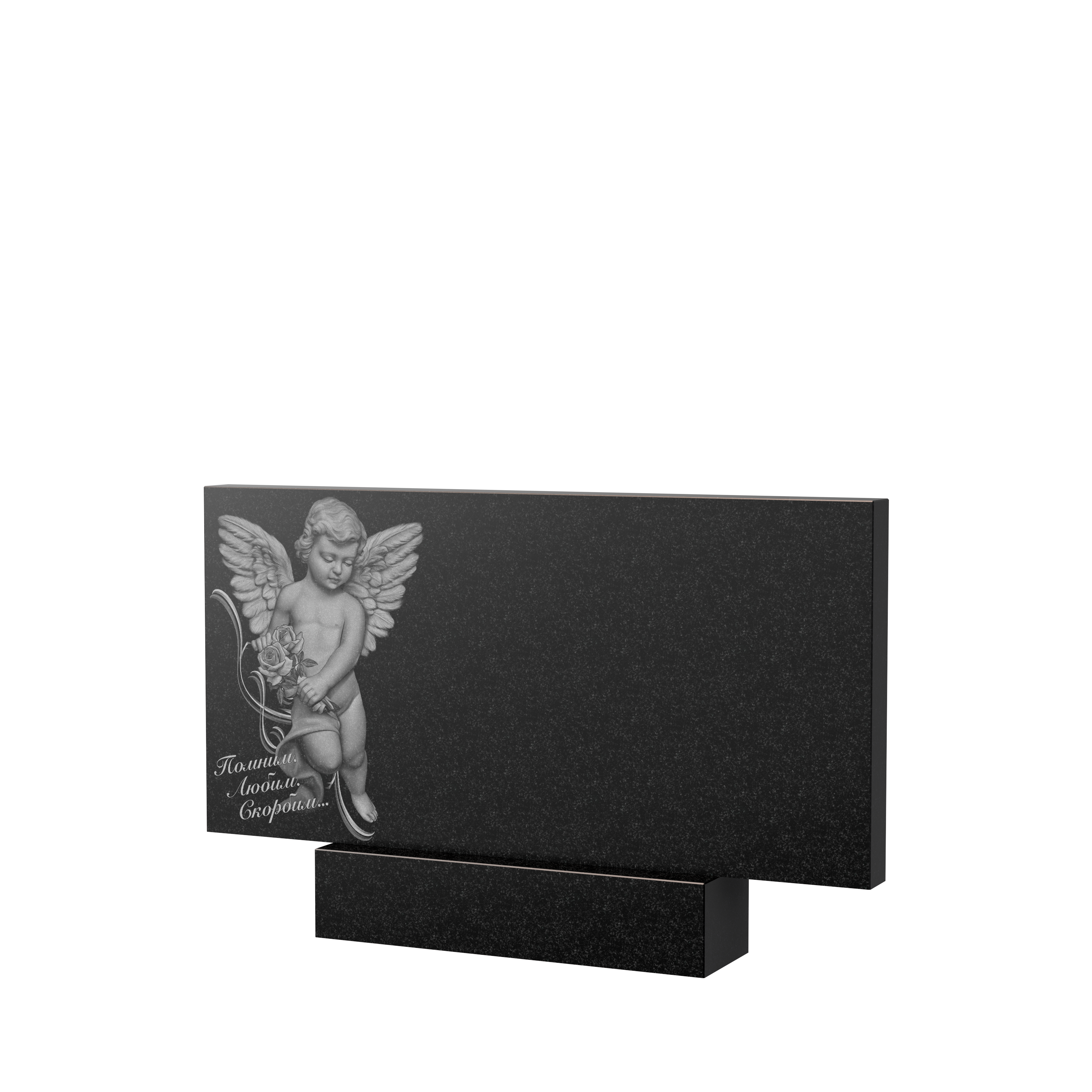 Художественное оформление памятника в&nbsp;Сызрани | Художественное оформление на гранитную стелу, рисунок ГХО-008