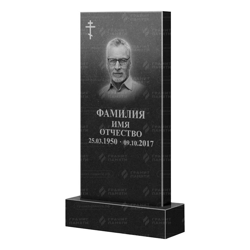 Памятники из гранита классические в&nbsp;Сызрани | Гранитный памятник Прямой