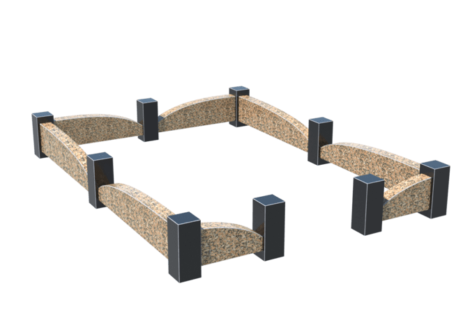 Цоколи на могилу в&nbsp;Сызрани | Цоколь на могилу №0046