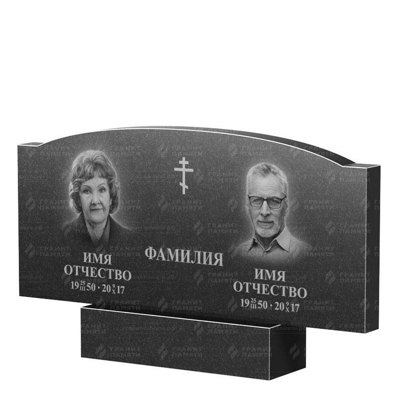 Гранитные памятники в&nbsp;Сызрани | Двойной гранитный памятник ФГ-257