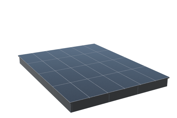 Площадки на могилу в&nbsp;Сызрани | Площадка с вертикальной (15 см) облицовкой гранитом Габбро