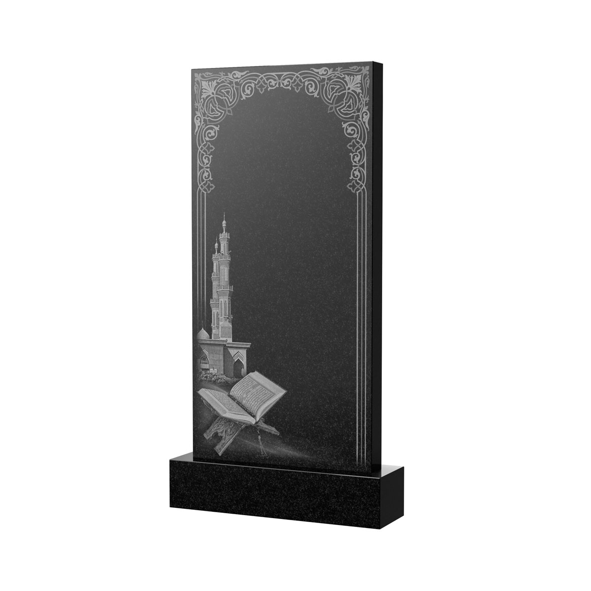 Художественное оформление памятника в&nbsp;Сызрани | Художественное оформление на гранитную стелу, рисунок ВХО-039