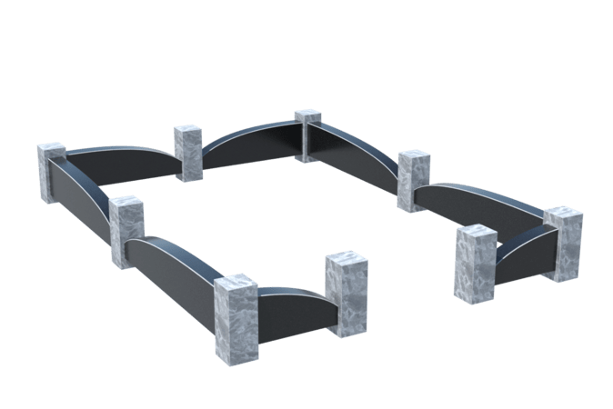 Цоколи на могилу в&nbsp;Сызрани | Цоколь на могилу №0041