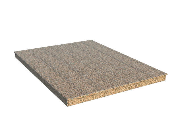 Площадки на могилу в&nbsp;Сызрани | Площадка с вертикальной (10 см) облицовкой Южно-султаевским гранитом