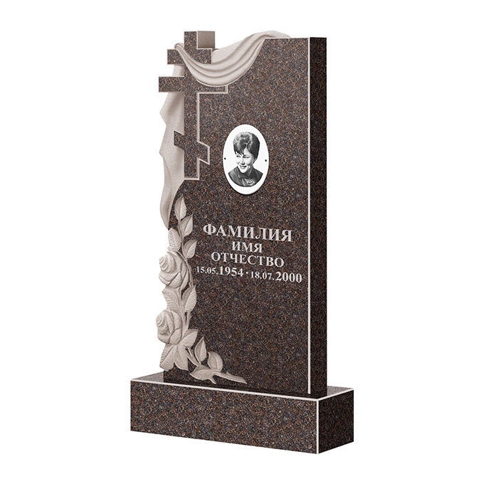 Гранитные памятники в&nbsp;Сызрани | Памятник из гранита Карел Brown ФГЦ-189